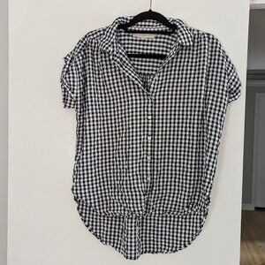Loft Gingham Button-down top